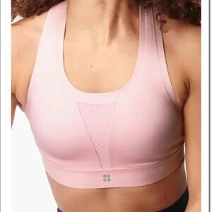Sweaty Betty London All Train Strappy Back Pink Sports Bra Size 36A